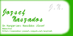 jozsef naszados business card
