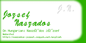 jozsef naszados business card